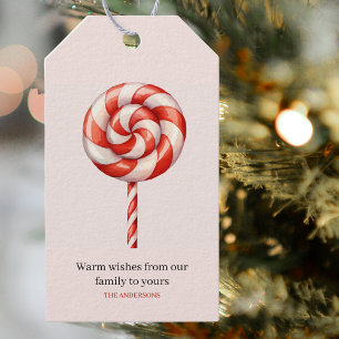 Étiquettes-cadeau Bonbons de Noël Lolipop Joyeux Noël