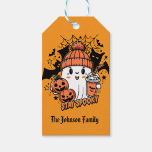 Étiquettes-cadeau Bonbons d'Halloween Fantôme Mignon
