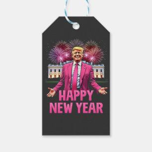 Étiquettes-cadeau Bonne année Eve Trump Résolution 2025