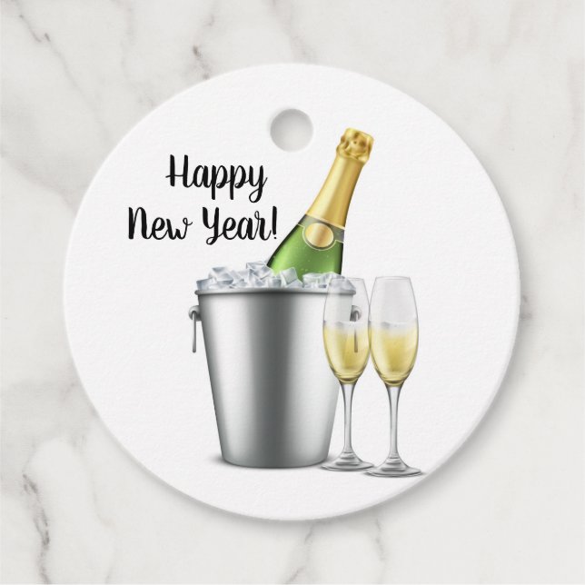Étiquettes Cadeau Bonne année personnalisée  (Devant)