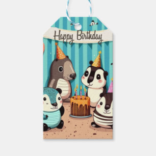 Étiquettes-cadeau Bonne coutume d'anniversaire