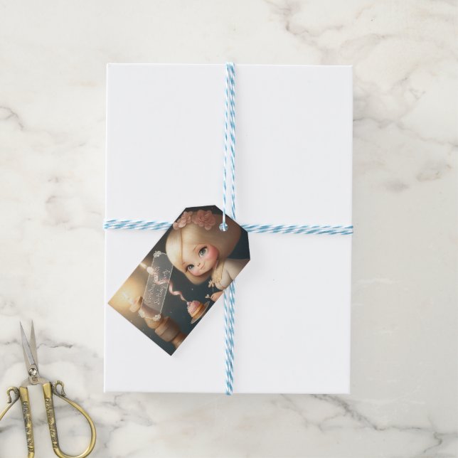 Étiquettes-cadeau Bonne fille anniversaire 01 (With Twine)