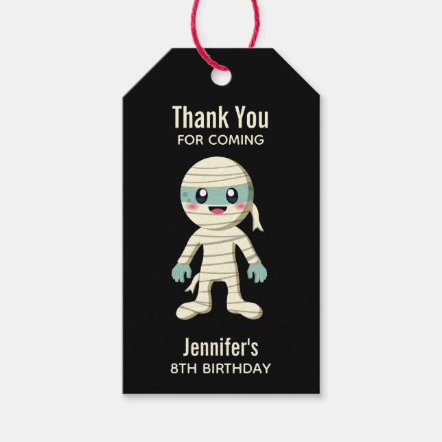 Étiquettes-cadeau Bonne maman mignonne Halloween Monster Anniversair (Devant)