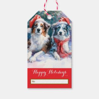 Étiquettes-cadeau Border Collie Christmas Gift Tag