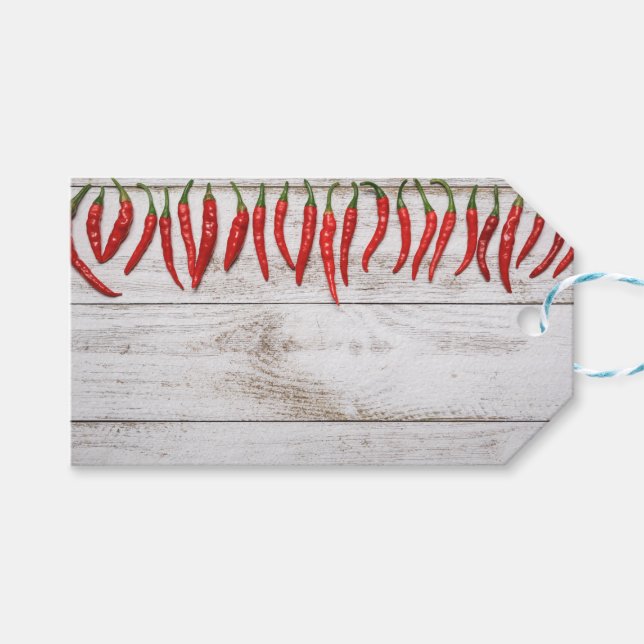 Étiquettes-cadeau Border de Pepper (Devant (Horizontal))