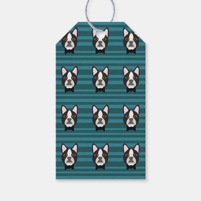 Étiquettes-cadeau Boston Terrier (Devant)