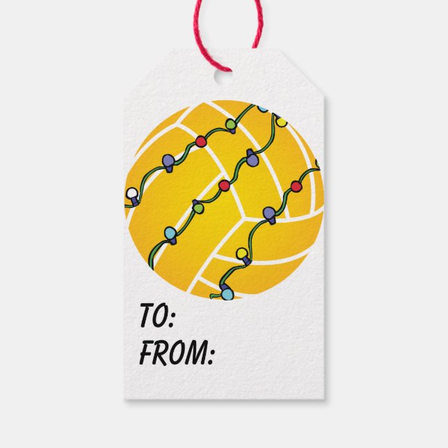 Étiquettes-cadeau Boule Water Polo (Dos)