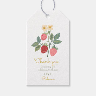 Étiquettes-cadeau Bouquet de fraises sucrées