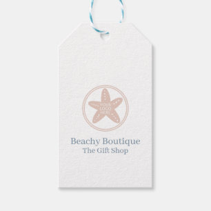 Étiquettes-cadeau Boutique Logo Simple QR Code Taille Prix