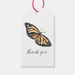 Étiquettes-cadeau Bouton Monarque Peinture Cadeau Tags