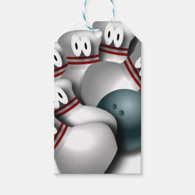 Étiquettes-cadeau bowling (Devant)