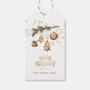 Étiquettes-cadeau Branche d'arbre, Ornements, Étoiles