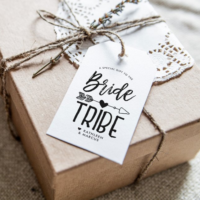 Étiquettes-cadeau Bride Tribe | Mariage sur mesure (Créateur téléchargé)