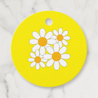 Étiquettes Cadeau Bright and Bold Daisy