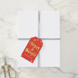 Étiquettes-cadeau Bright Days Editable Color Holiday Tags cadeaux