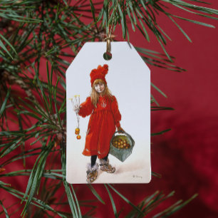 Étiquettes-cadeau Brita comme Iduna Carl Larsson Art Vintage Noël