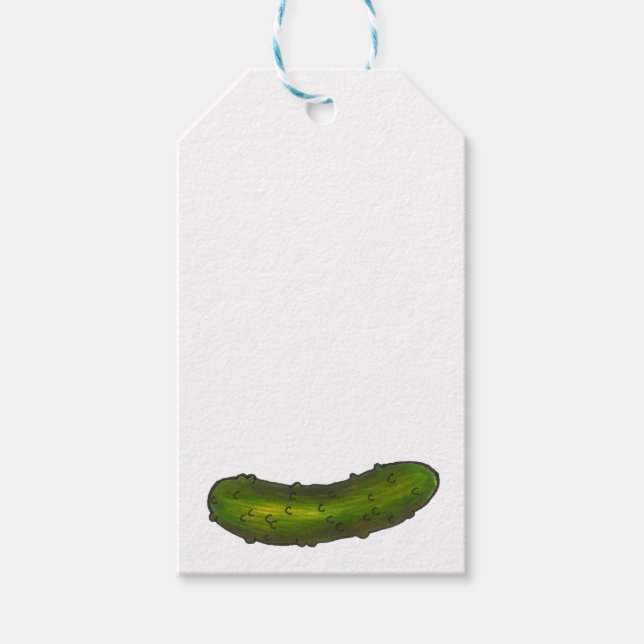 Étiquettes-cadeau Brochure Verte Pickle Kosher Deli Pickles Pied de  (Devant)