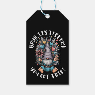 Étiquettes-cadeau Bruh it's test day you got this funny school motiv