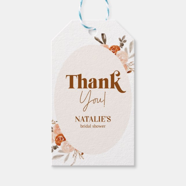 Étiquettes-cadeau Brunch & Bubbly, Fête des mariées, Invi nuptiale f (Devant)