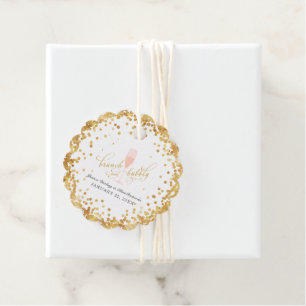 Étiquettes Cadeau Brunch & Bubbly Fiançailles Brunch