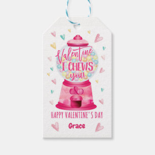 Étiquettes-cadeau Buble Gum Valentine Card, Choisissez Vous Valentin