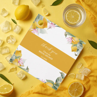 Étiquettes Cadeau Budget Main Squeeze Lemon Wreath Bridal Shower