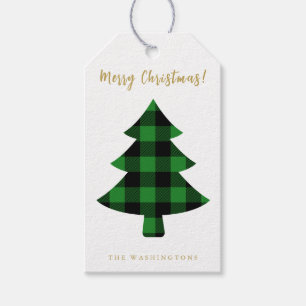 Étiquettes-cadeau Buffle moderne amusant Planté Arbre de Noël