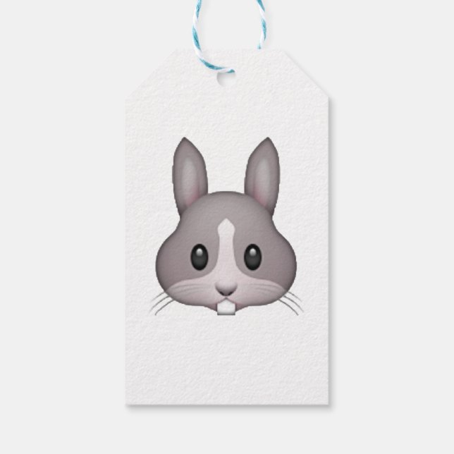 Étiquettes-cadeau Bunny - Emoji (Dos)