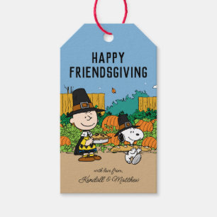Étiquettes-cadeau cacahuètes   Charlie Brown Thanksgiving Ajouter Vo