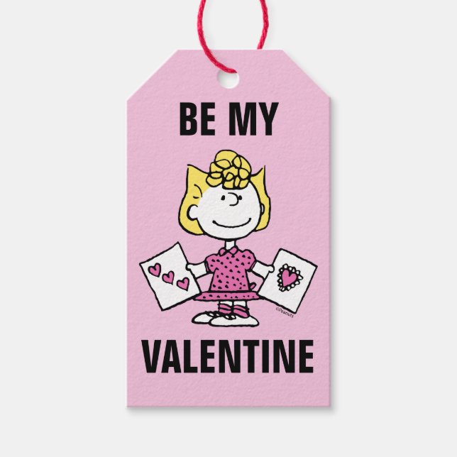 Étiquettes-cadeau cacahuètes | Saint Valentin | Sally Valentines (Devant)