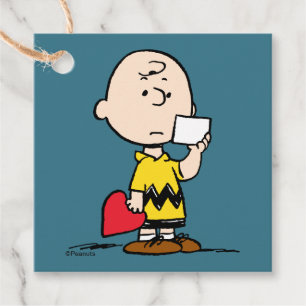 Étiquettes Cadeau cacahuètes   Valentine's Day Charlie Brown Valenti