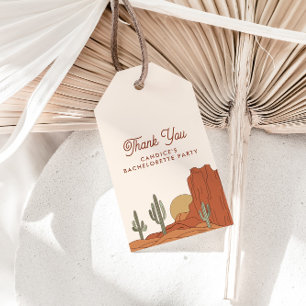 Étiquettes-cadeau Cactus Bachelorette à thème Merci Tags