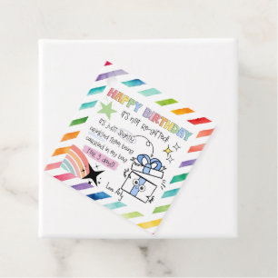 Étiquettes Cadeau Cadeau ADHD Froissé Anniversaire Drôle Neurodiverg