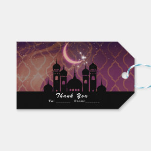 Étiquettes-cadeau Cadeau de fête marocain moyen-oriental Nuits arabe