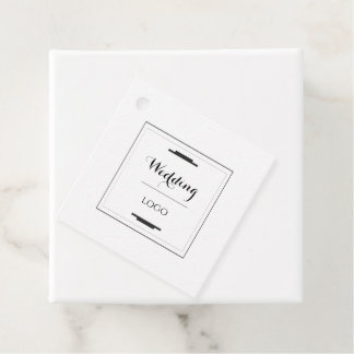 Étiquettes Cadeau Cadeau de mariage personnalisé élégant et moderne