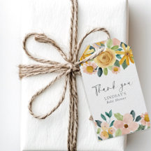 Cadeau de remerciement Baby in Bloom Fleurs Jaunes