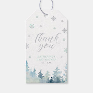 Étiquettes-cadeau Cadeau de remerciement pour Baby Shower Winter Won