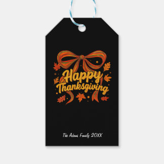Étiquettes-cadeau Cadeau de Thanksgiving joyeux