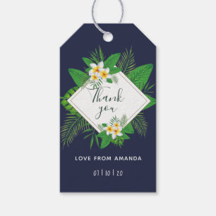 Étiquettes-cadeau Cadeau d'invité de fête luau d'alohah hawaïen