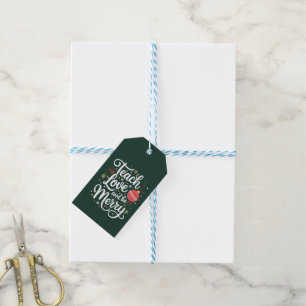 Étiquettes-cadeau Cadeau drôle pour professeur de Noël enseigner l'a