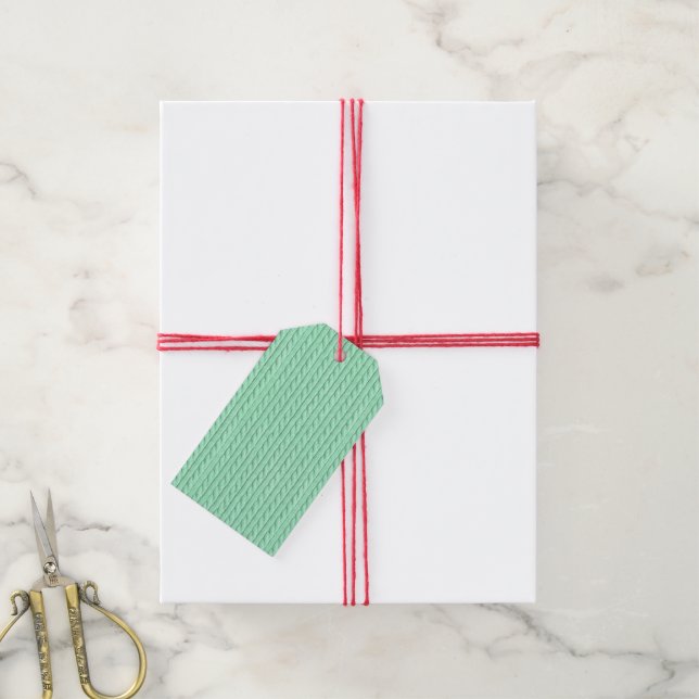 Étiquettes-cadeau Cadeau tricot ou entreprise (Avec de la ficelle)