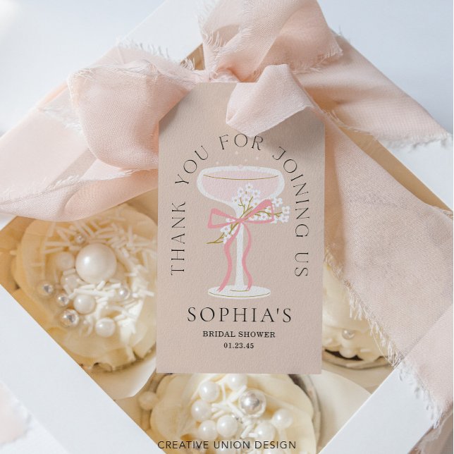Étiquettes-cadeau Cadeaux de Mariage pour une Soirée Brunch et Champ (Créateur téléchargé)