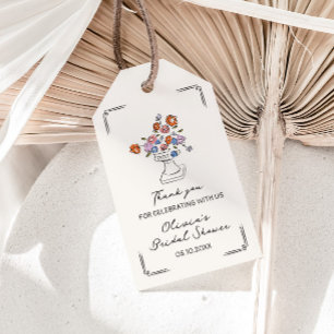 Étiquettes-cadeau Cadeaux de remerciement de mariage original et urn