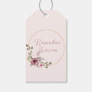 Étiquettes-cadeau Cadre Floral Ramadan Kareem Ramadan Tags cadeaux