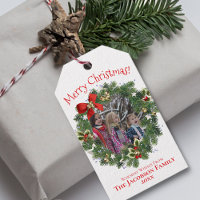Cadre photo en couronne mignonne Joyeux Noël