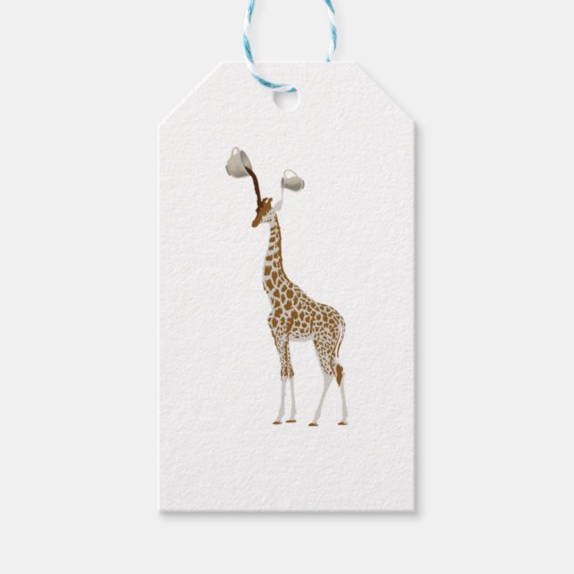 ÉTIQUETTES-CADEAU CAFÉ GIRAFFE (Devant)