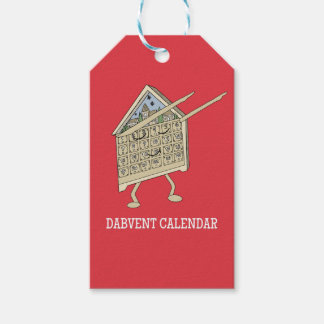 Étiquettes-cadeau Calendrier de l'Avent Dabbing Drôle Chrétien Relig