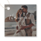Calligraphie Mariage Plage côtière Merci photo