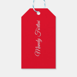Étiquettes-cadeau Calligraphie minimaliste élégante de la plaine rou