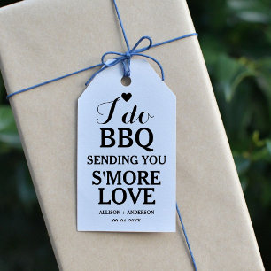 Étiquettes-cadeau Calligraphie moderne i do barbecue douche nuptiale